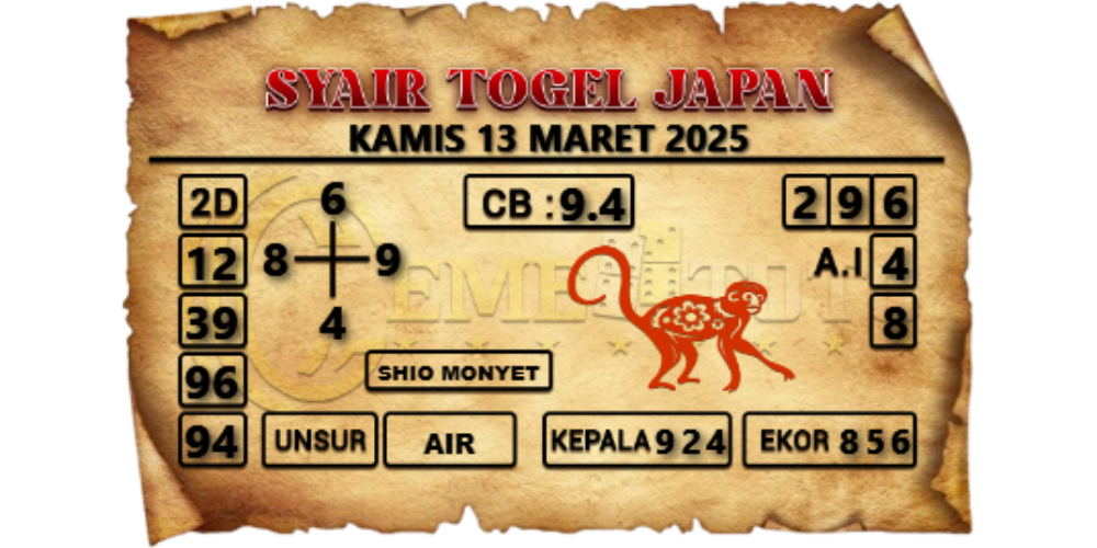 syair togel japan cemetoto